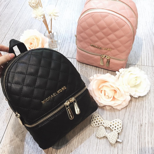 Balo vân nổi M.K đeo 2 kiểu ( ảnh thật shop chụp )