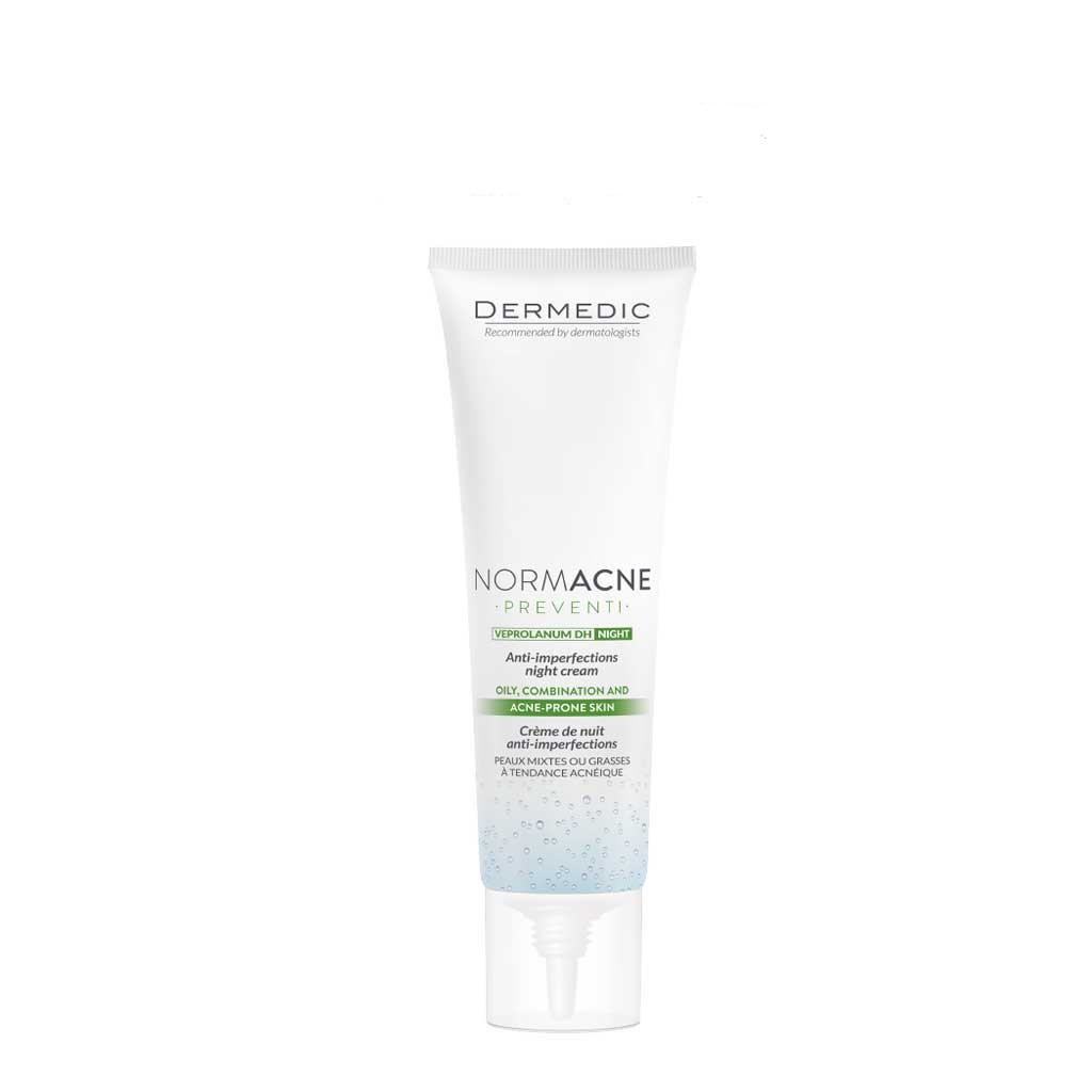 KEM DƯỠNG BAN ĐÊM ĐA TÁC ĐỘNG DÀNH CHO DA DẦU MỤN DERMEDIC NORMACNE ANTI-IMPERFECTIONS NIGHT CREAM 40ml
