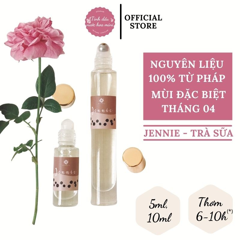 Nước hoa mini nữ mùi Trà Sữa - Jennie thơm lâu, giá rẻ | Tinh dầu nước hoa mini