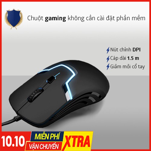 Chuột chơi game M100 - chính hãng HP, Đèn led, Chuột máy tính gaming dây 1.5 mét