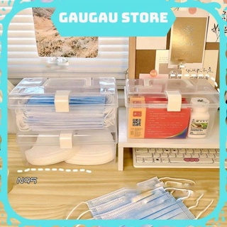 Hộp Đựng Mỹ Phẩm, Khẩu Trang Để Bàn Nắp Lật Trong Suốt Cỡ Lớn Chống Bụi Đa Năng [ Hỏa Tốc HCM ]