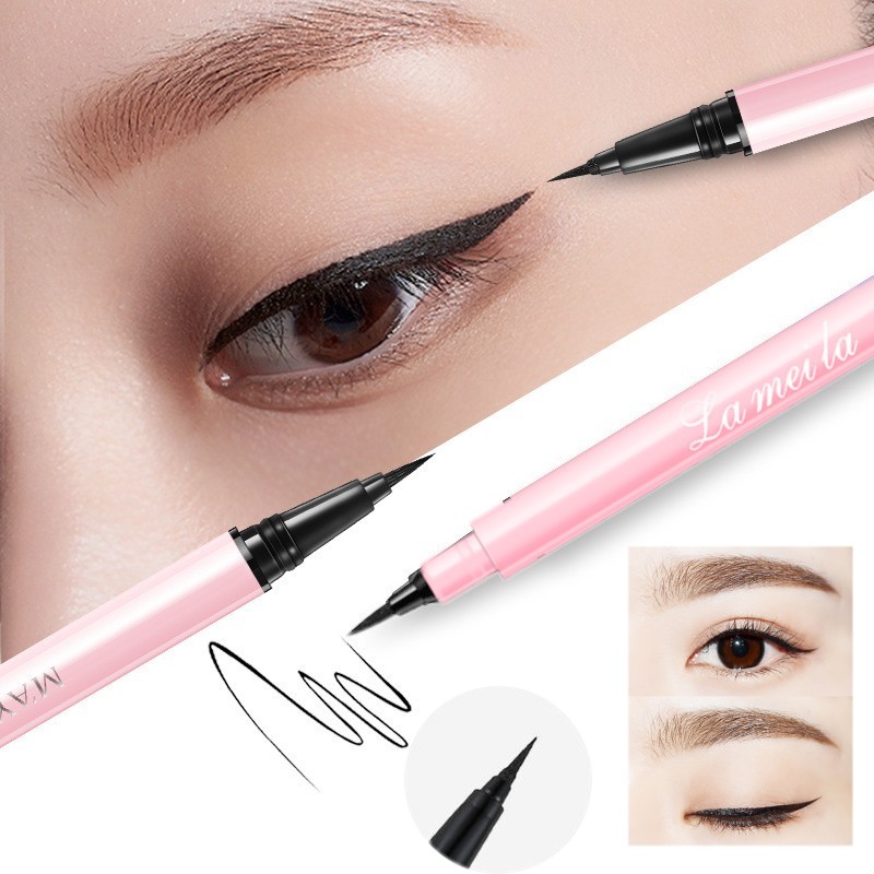 Bút kẻ mắt dạng lỏng màu đen chống thấm nước lâu trôi nhanh khô chất lượng