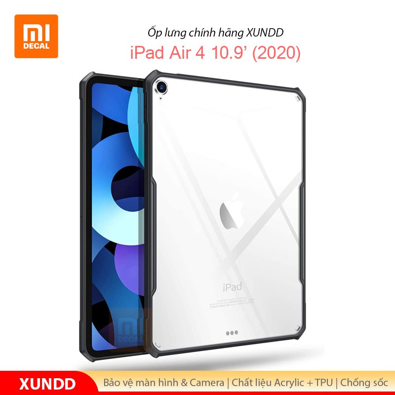 Ốp lưng XUNDD iPad Air 4 10.9' (2020), Mặt lưng trong, viền TPU, Chống sốc | BigBuy360 - bigbuy360.vn