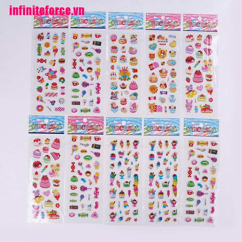 Bộ 10 Hình Dán Đáng Yêu Trang Trí