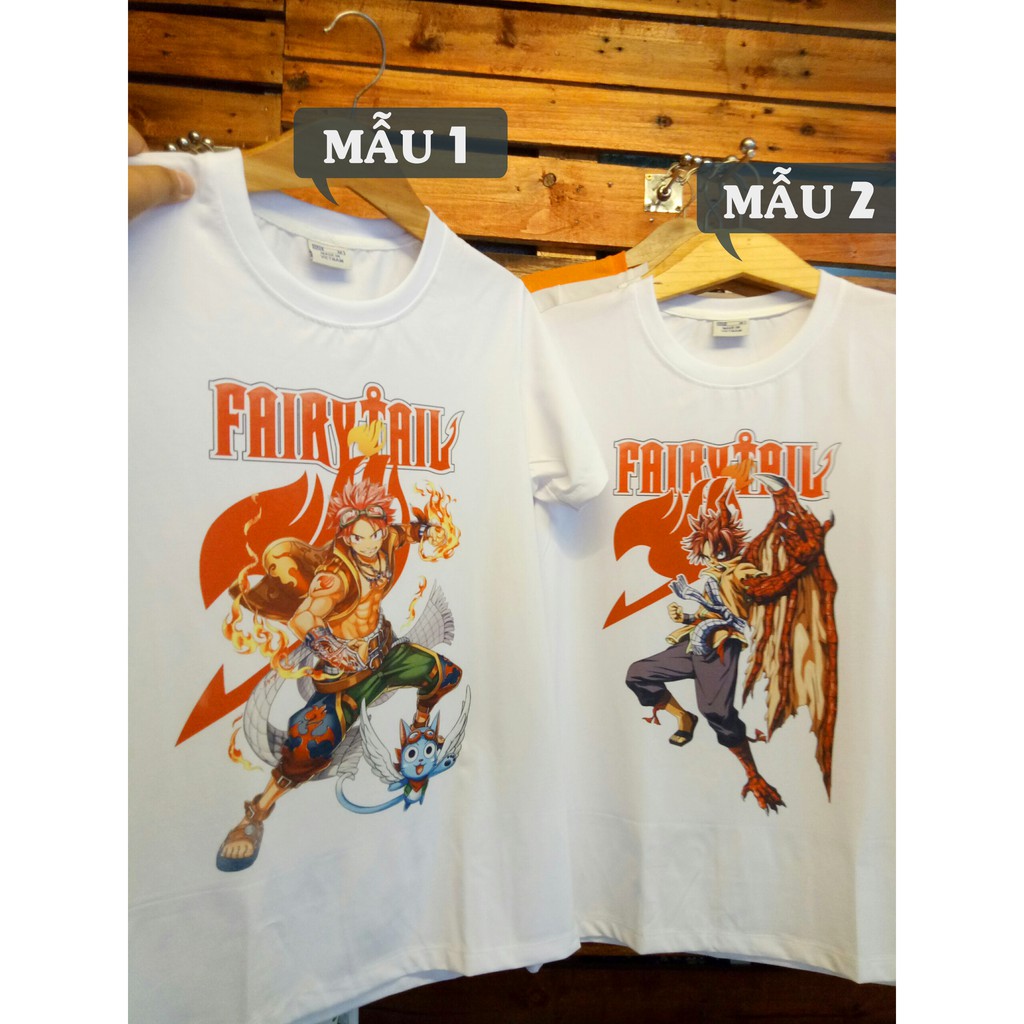 Áo thun Anime Fairy Tail Natsu Gray hội pháp sư mẫu mới (ảnh thật )