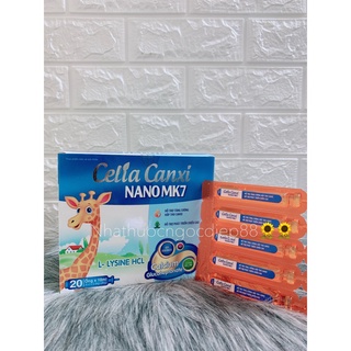 Celia Canxi Nano MK7 Bổ sung canxi vitamin D3 cho cơ thể hỗ trợ sự phát triển chiều cao hộp 20 ống