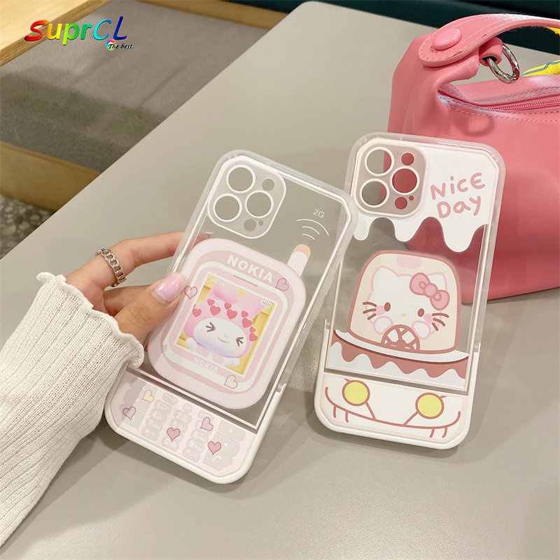 Ốp Điện Thoại Silicon Chống Sốc Có Giá Đỡ 2 Trong 1 Cho iPhone11 12 13 Pro X XS Max XR iPhone 7 8 Plus