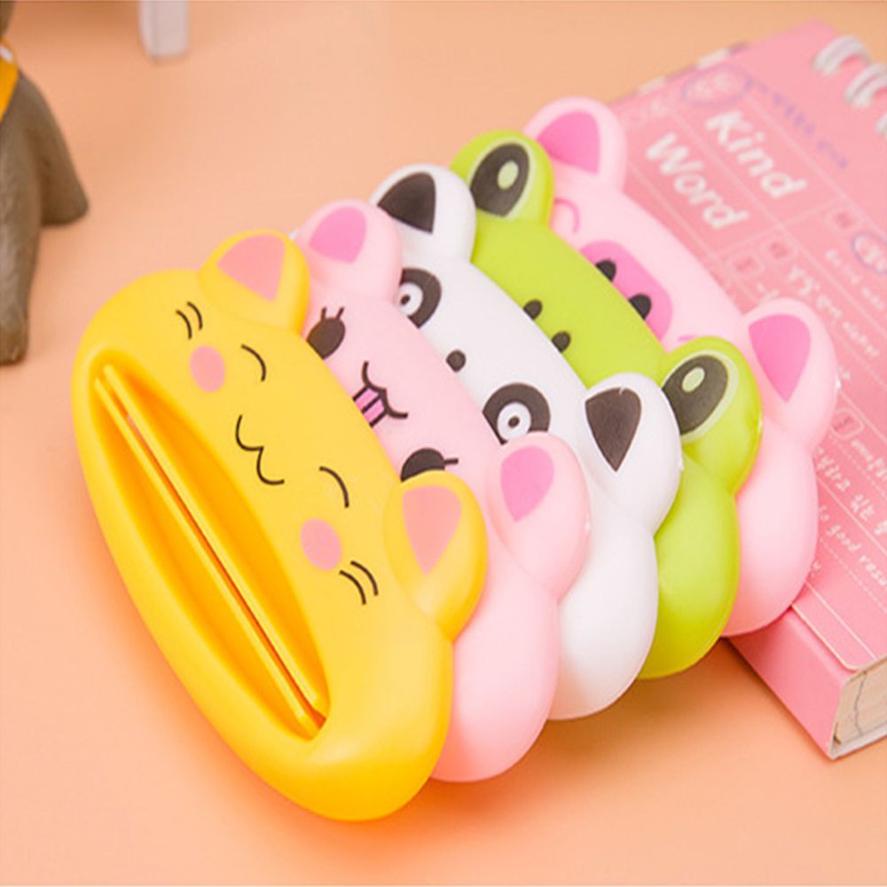 Kẹp đẩy tuýp kem đánh răng, sửa rửa mặt hình động vật hoạt hình dễ thương