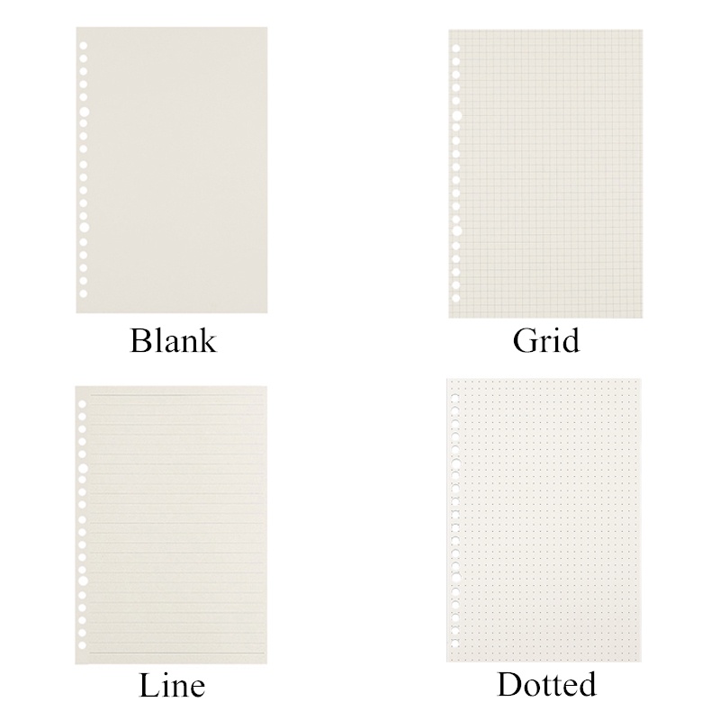 Bộ 60 Sổ Tay Khổ A5 / B5 Họa Tiết Chiếc Lá / Kẻ Ô / Chấm Bi Độc Đáo Tiện Dụng Cho Văn Phòng / Trường Học