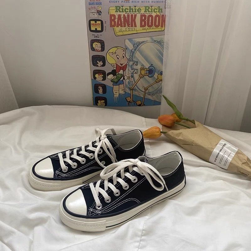 Giày Thể Thao, Giày Sneaker Helloyou Nam Nữ CV_All Star_1970s Fear Of God Đen/ Trắng Cổ Thấp