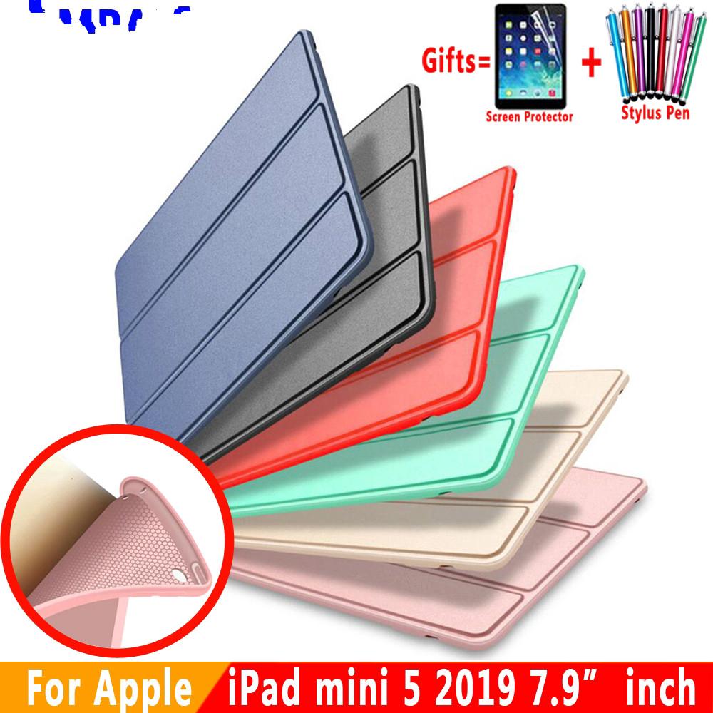 Ốp lưng silicon mềm giả da có nam châm dành cho iPad mini 5 mini5 7.9 inch