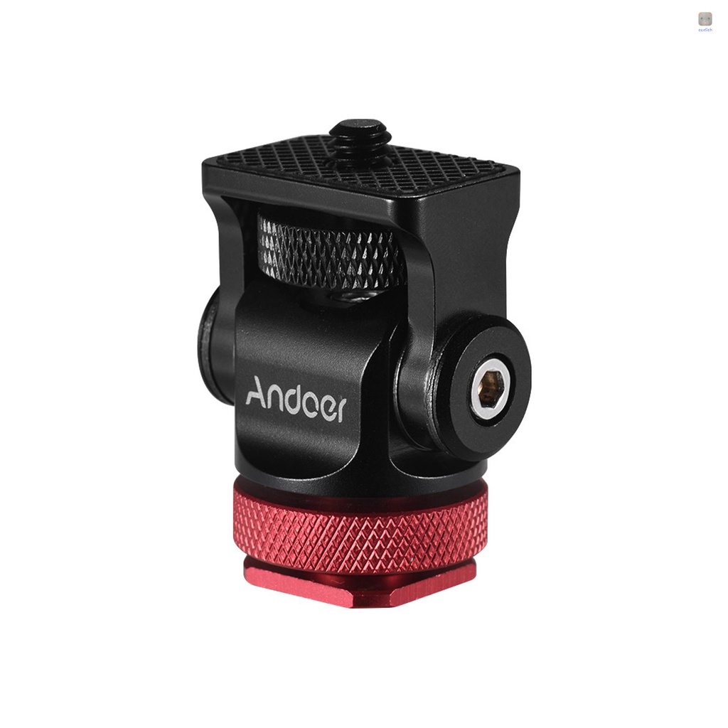 ANDOER Ngàm gắn máy ảnh xoay 180 độ ốc vít 1/4 inch kèm cờ lê cho máy ảnh DSLR