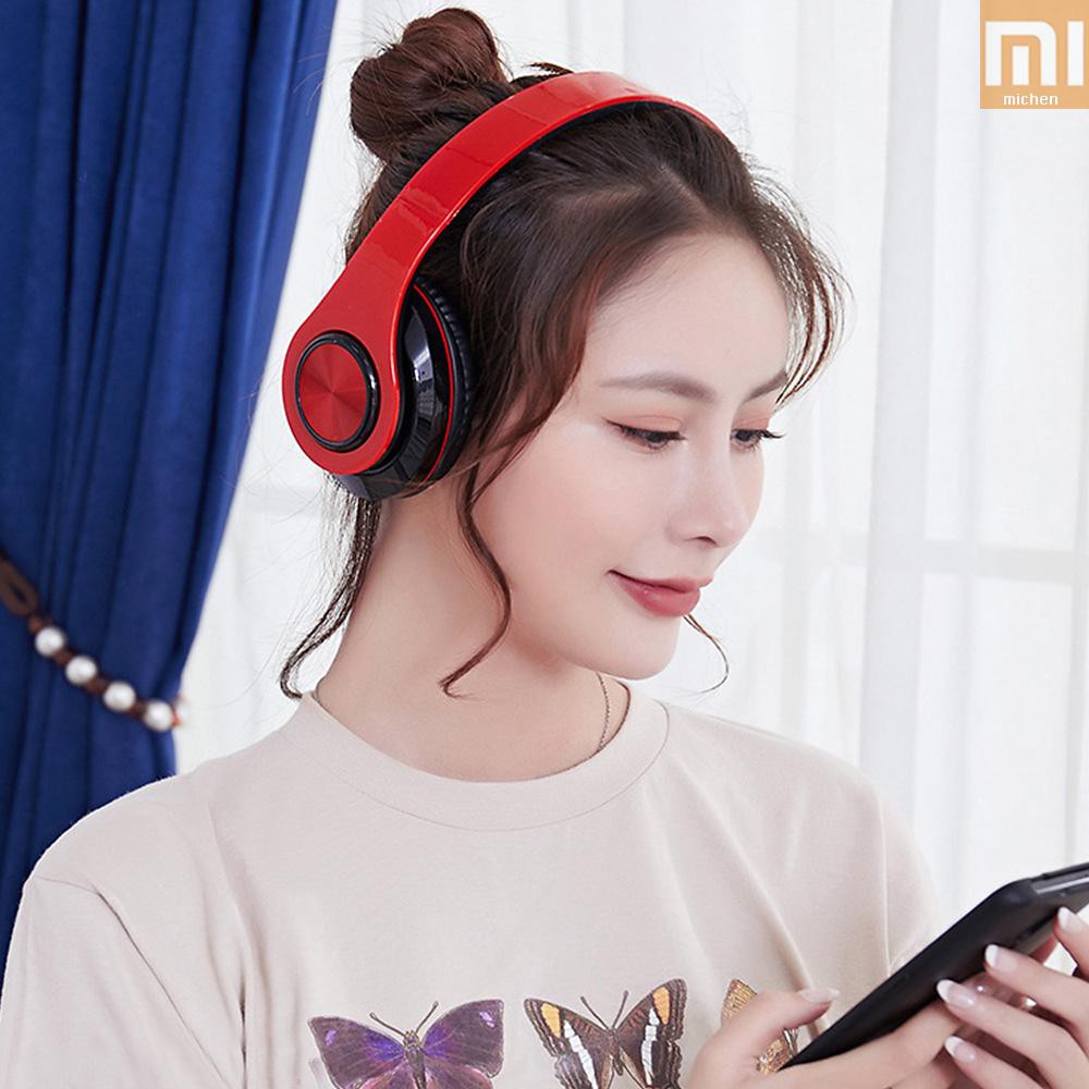 M&C B39 RGB Luminous Wireless BT 5.0 Gaming Headset Stereo Headphone Foldablet Earphone Headphone Mic