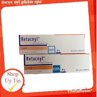 (HÀNG NHẬP KHẨU) kem giảm mụn trẻ hoá da Retacnyl Tretinoin Cream 0,025% và 0,05%