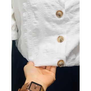 Áo sơ mi trắng công sở hàng xuất (ảnh thật)