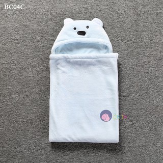Khăn choàng, khăn ủ hình thú dễ thương cho bé (BC04)