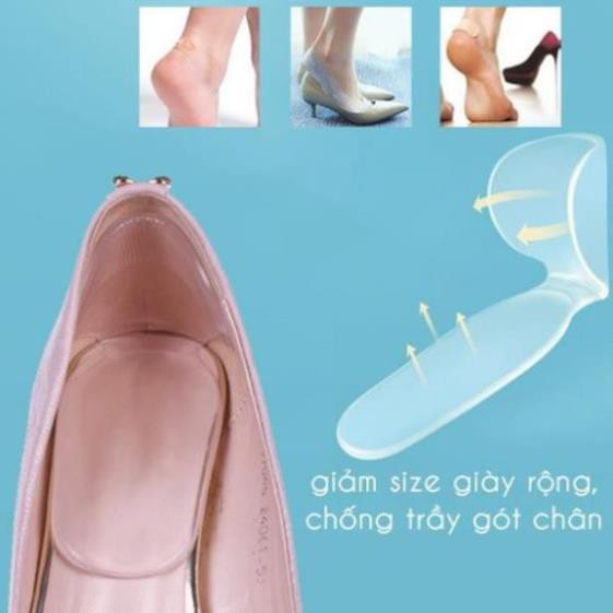 caothao Lót Giày Cao Gót/ Giày Búp Bê Giảm Size Chống Rộng, Chống Trầy - Loại Chữ T Nửa Bàn Chân