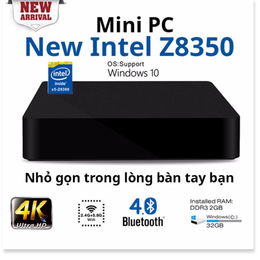 Máy tính để bàn mini Intel Z8350 Ram 2G