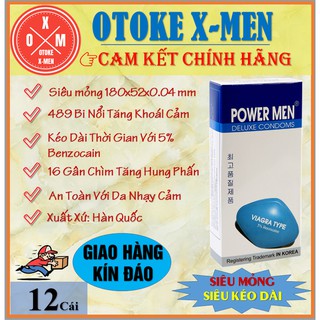 Bao cao su Powermen Viagra siêu mỏng,kéo dài thời gian hộp 12C