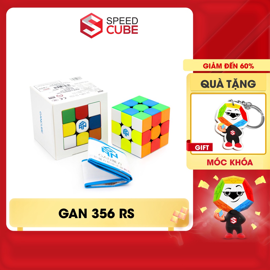 Rubik 3×3 Gan 356 RS Mod Nam Châm / Thường Stickerless – Shop Speed Cube