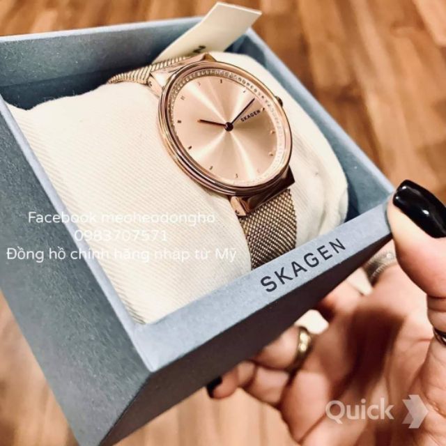 [AUTH/FULLBOX] ĐỒNG HỒ NỮ SKAGEN ANNELIE ROSE