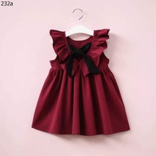 Váy buộc nơ bé gái qc