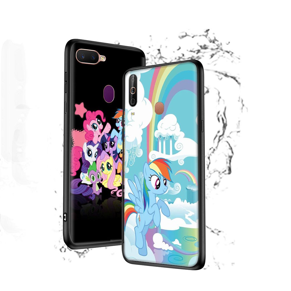 Ốp Điện Thoại Silicon Mềm Hình Ngựa Pony Và Cầu Vồng H-125 Cho Iphone X 5 Se 5s 6 6s 7 8 Plus