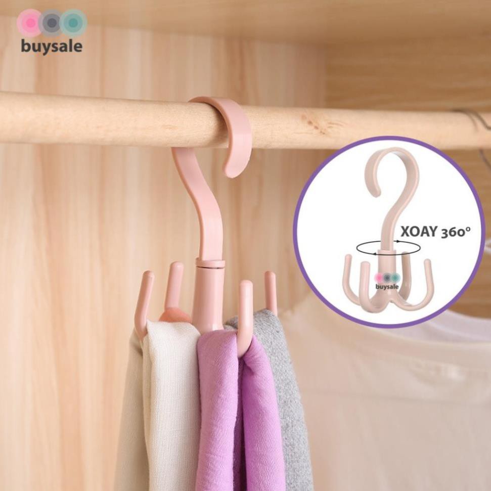 Móc treo túi xách tiết kiệm không gian - Móc xoay thông minh treo đồ