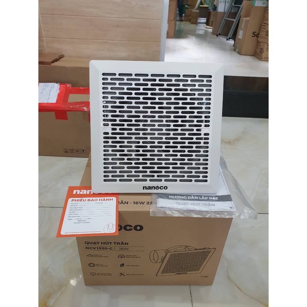 Quạt hút âm trần có ống dẫn Nanoco NCV1520-C -CHÍNH HÃNG