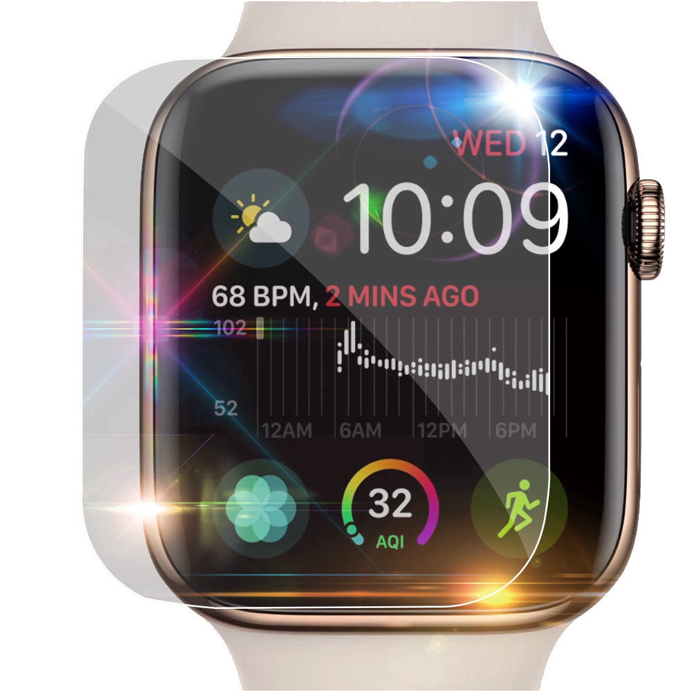 Bộ 3 Miếng Dán Tpu Mềm Bảo Vệ Màn Hình Đồng Hồ Thông Minh Apple Watch Iwatch Series 4 40 / 44mm