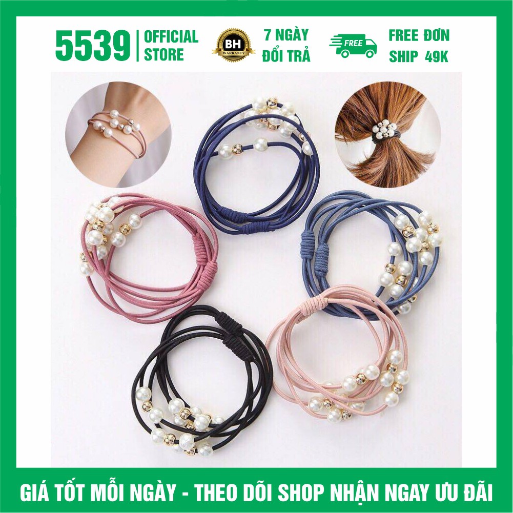 Dây cột tóc hàn quốc dễ thương nhiều màu thích hợp mọi lứa tuổi - Shop 5539