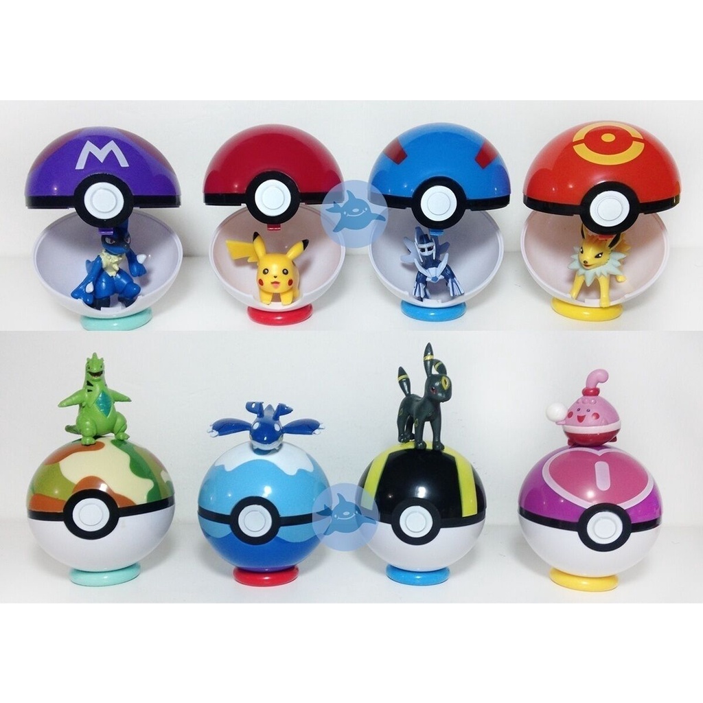 Quả Cầu Pokemon 7cm + Mô Hình Đồ Chơi Hoạt Hình