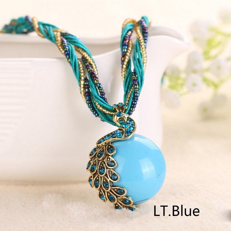 Mới Bohemian Opal Malachite Mặt dây chuyền dài Malachite Vòng cổ 1 cái / túi Phụ kiện vòng cổ cổ Nữ tính Quyến rũ Tự làm Phụ kiện đồ trang sức Lựa chọn tốt nhất