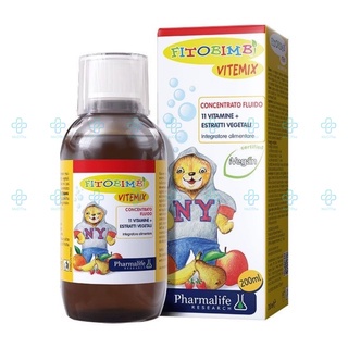Fitobimbi Vitemix - Bổ Sung Vitamin Và Khoáng Chất, Canxi Cho Bé, Vitamin B, Tăng Sức Đề Kháng (Lọ 200ml) [Chính Hãng]