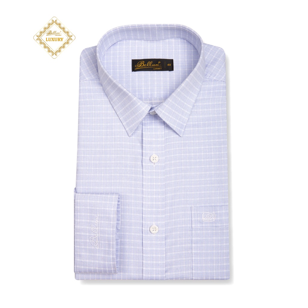 Áo sơ mi nam dài tay cao cấp BELLUNI LUXURY Chất 100% Cotton - ABD.CM.BE.164.B7