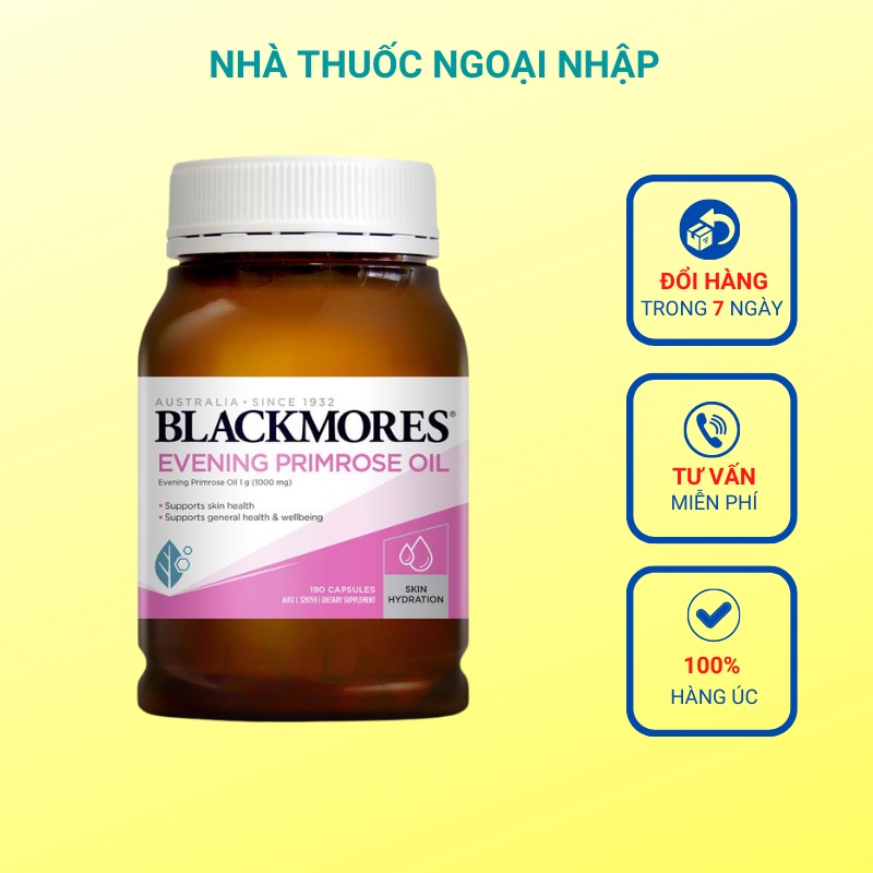 Tinh dầu hoa anh thảo Evening Primrose Oil Blackmores ( 190 viên )