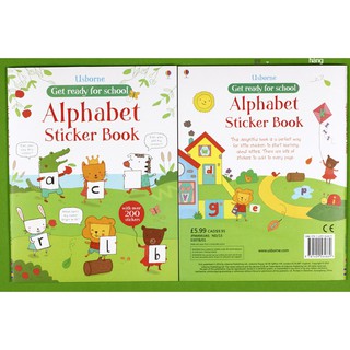 Bộ nhập - Usborne sticker book - Alphabet