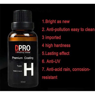 Dung Dịch Phủ Hydrophobic Cao Cấp Dpro 9H Type H 30ml