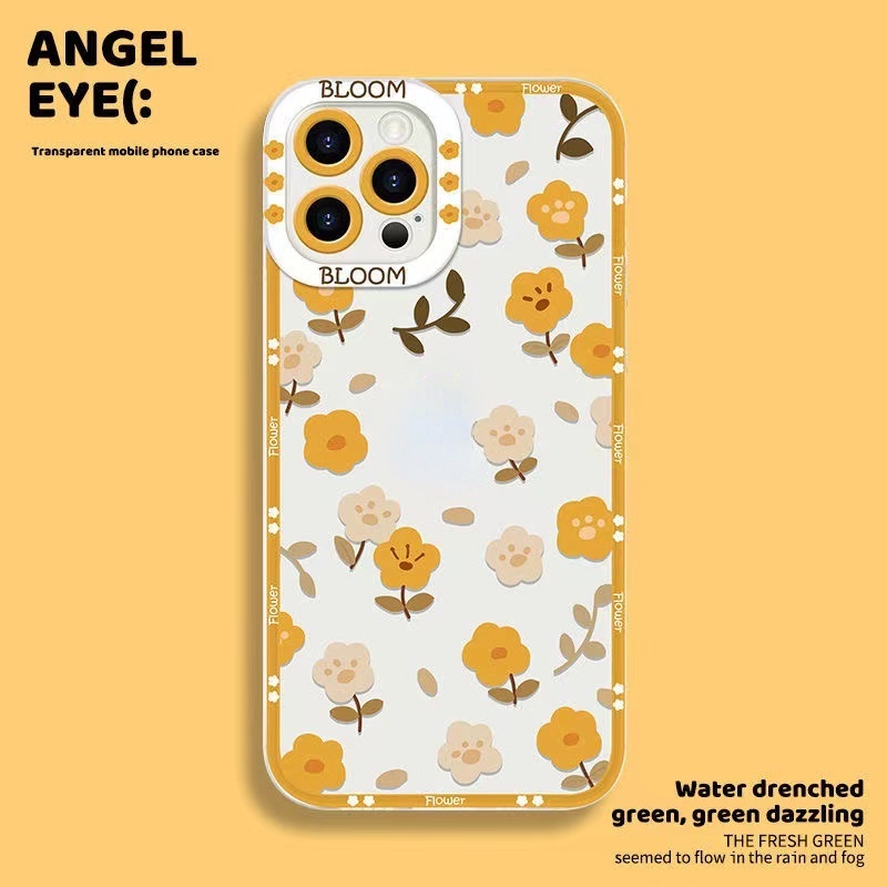 Ốp Điện Thoại TPU Mềm Trong Suốt Hình Hoa Cho OPPO A96 A95 A55 A76 A16 A15 A54 A15 A74 A5S A12 A7 A3S A31 A37 A53 A92 A52 F11 Reno 7 5F 4F