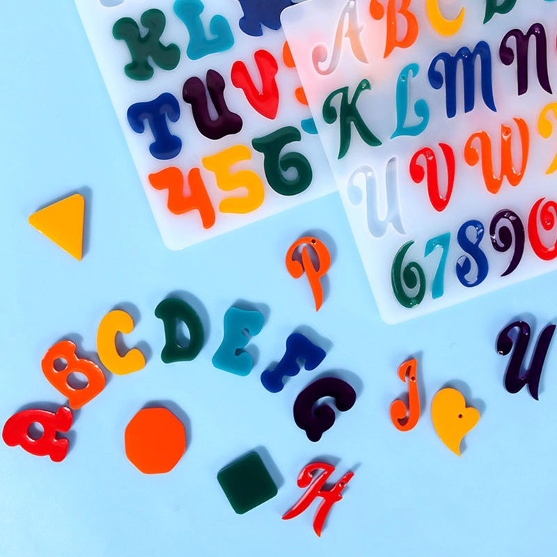 Khuôn Làm Trang Sức Hình Chữ Vui Nhộn Sáng Tạo DIY