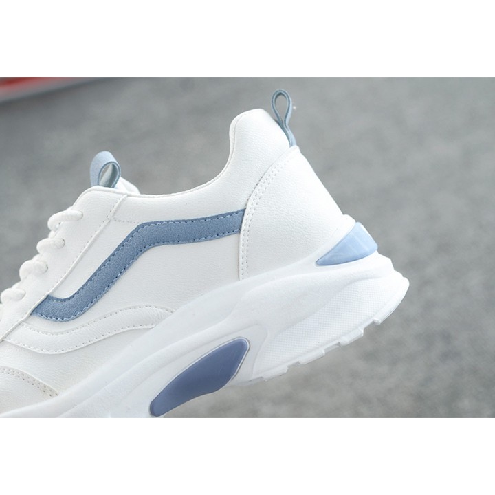 Giày thể thao nữ màu trắng viền xanh hot hit ❤FREESHIP❤ | BigBuy360 - bigbuy360.vn