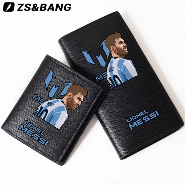 Ví Ngắn In Hình Cầu Thủ Bóng Đá Messi Cho Nam