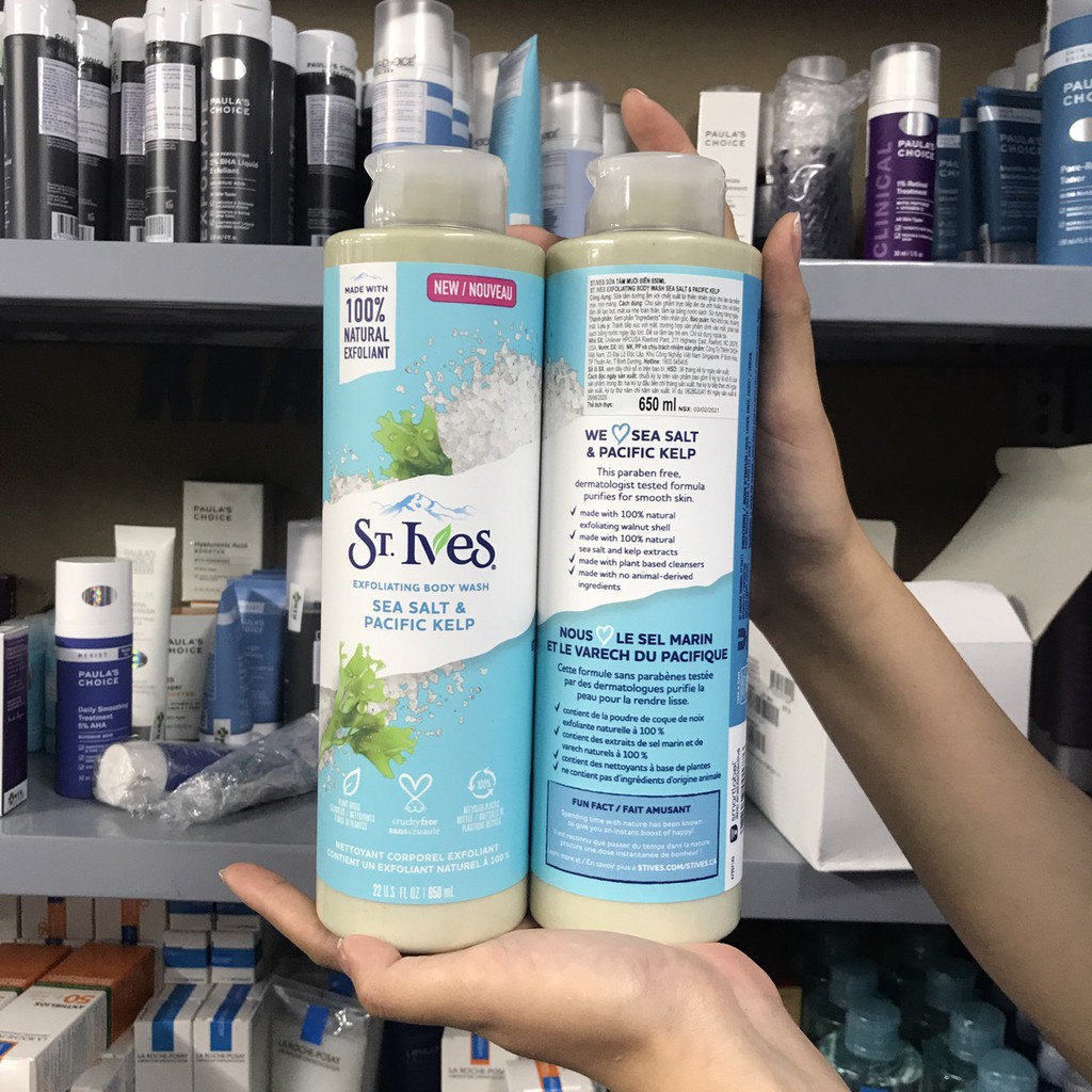 Sữa Tắm St.Ives Tẩy Tế Bào Chết Dịu Nhẹ, Dưỡng Da Mềm Mịn - ST. Ives Exfoliating Body Wash