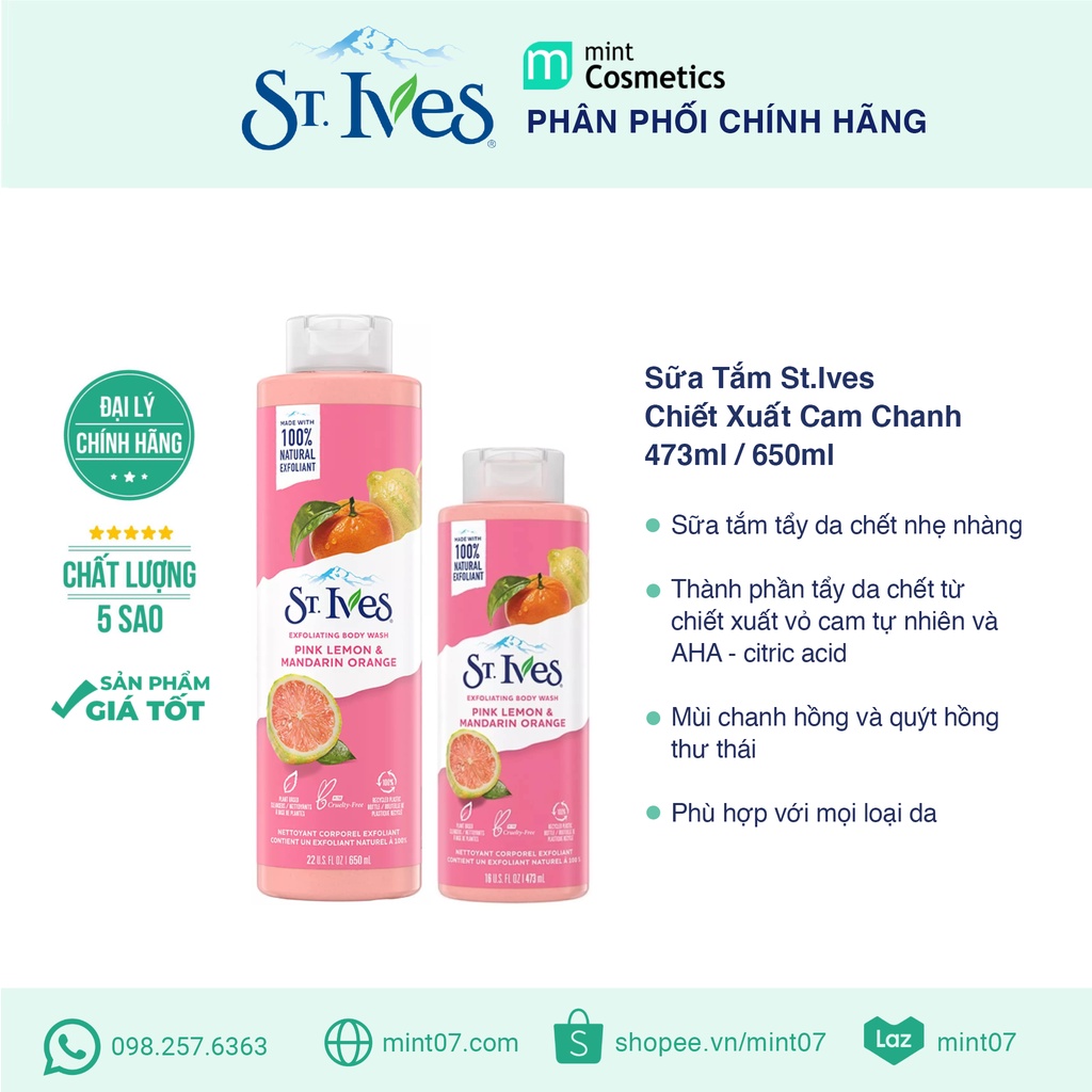 Sữa Tắm St Ives 650ml