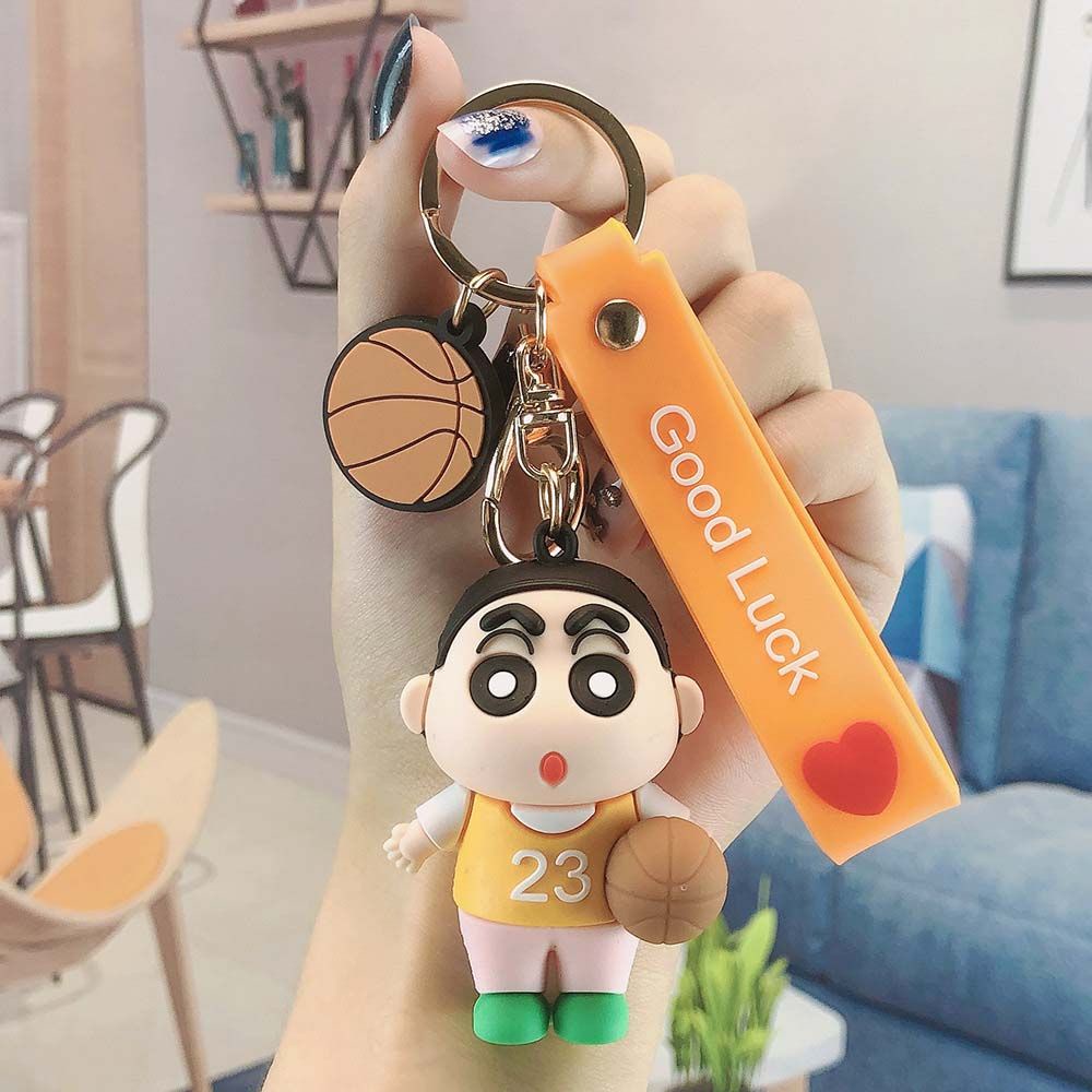 Móc khóa silicone hình cậu bé bút chì Shin ngộ nghĩnh đáng yêu