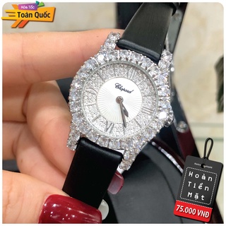 Đồng Hồ Nữ CHOPARD Đính Đá Sang Chảnh, Máy Pin Nhật size 32mm Chống Nước 5ATM [Bảo Hành 18 Tháng - 1 Đổi 1 15 Ngày]