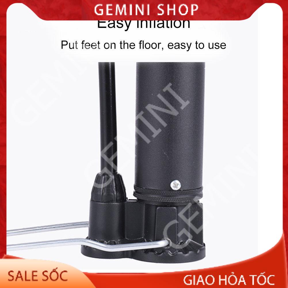 Bơm xe đạp xe máy bóng bay W3235 có đồng hồ bơm khỏe nhanh đầy hơi áp suất cao 120 psi tiện dụng GEMINI SHOP
