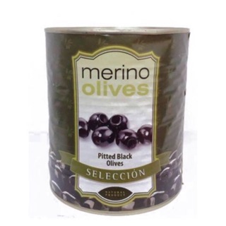 Oliu đen tách hạt Merino, 3kg - Nhập khẩu Tây Ban Nha, công ty EU Food VN (Hộp to - Tiết kiệm hơn, ăn đã hơn)