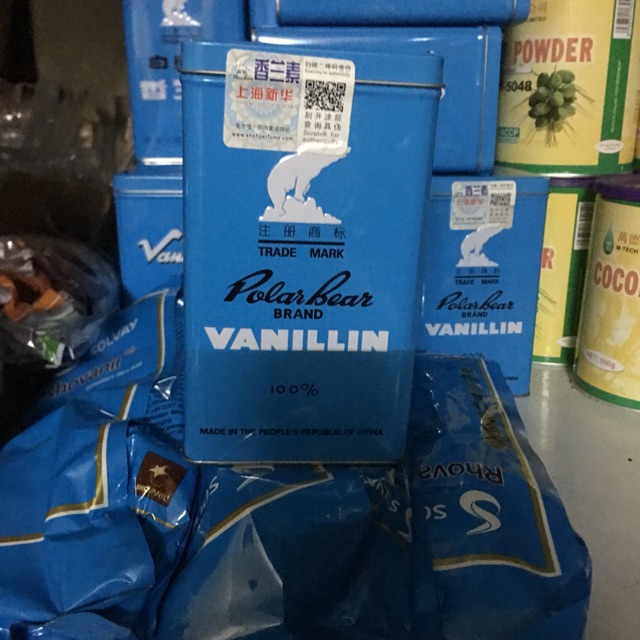 Bột vani Hongkong Hộp 500g , chia gói 100g