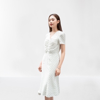 De Leah - Đầm ôm đuôi cá nhún li ngực - Thời trang thiết kế